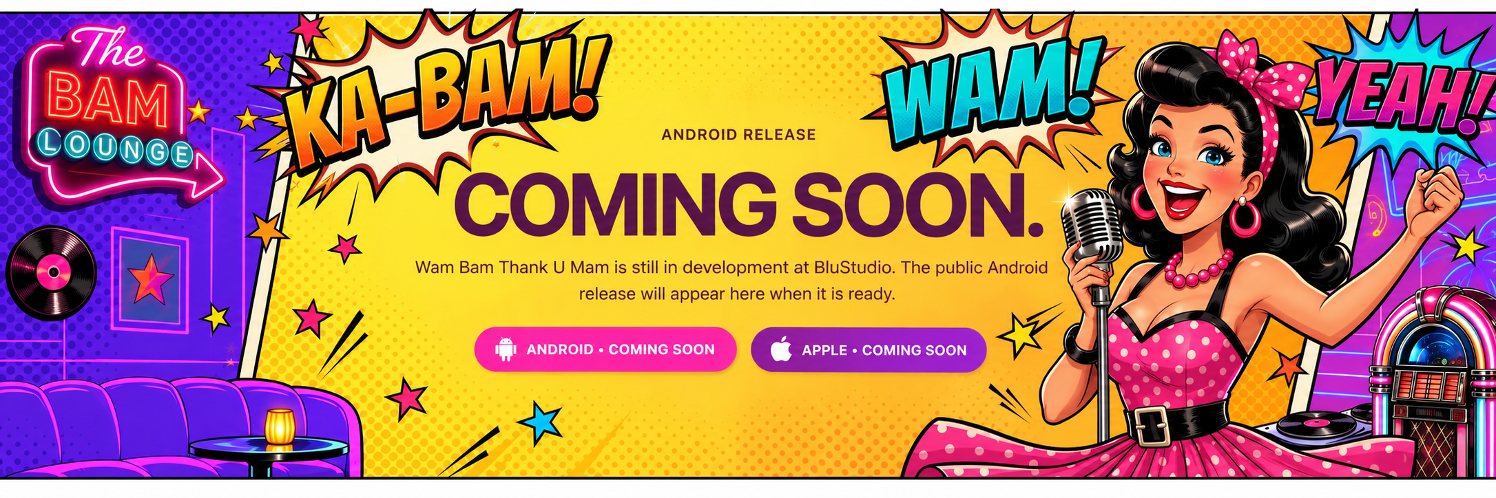 Wam Bam Android and Apple release coming soon at BluStudio
