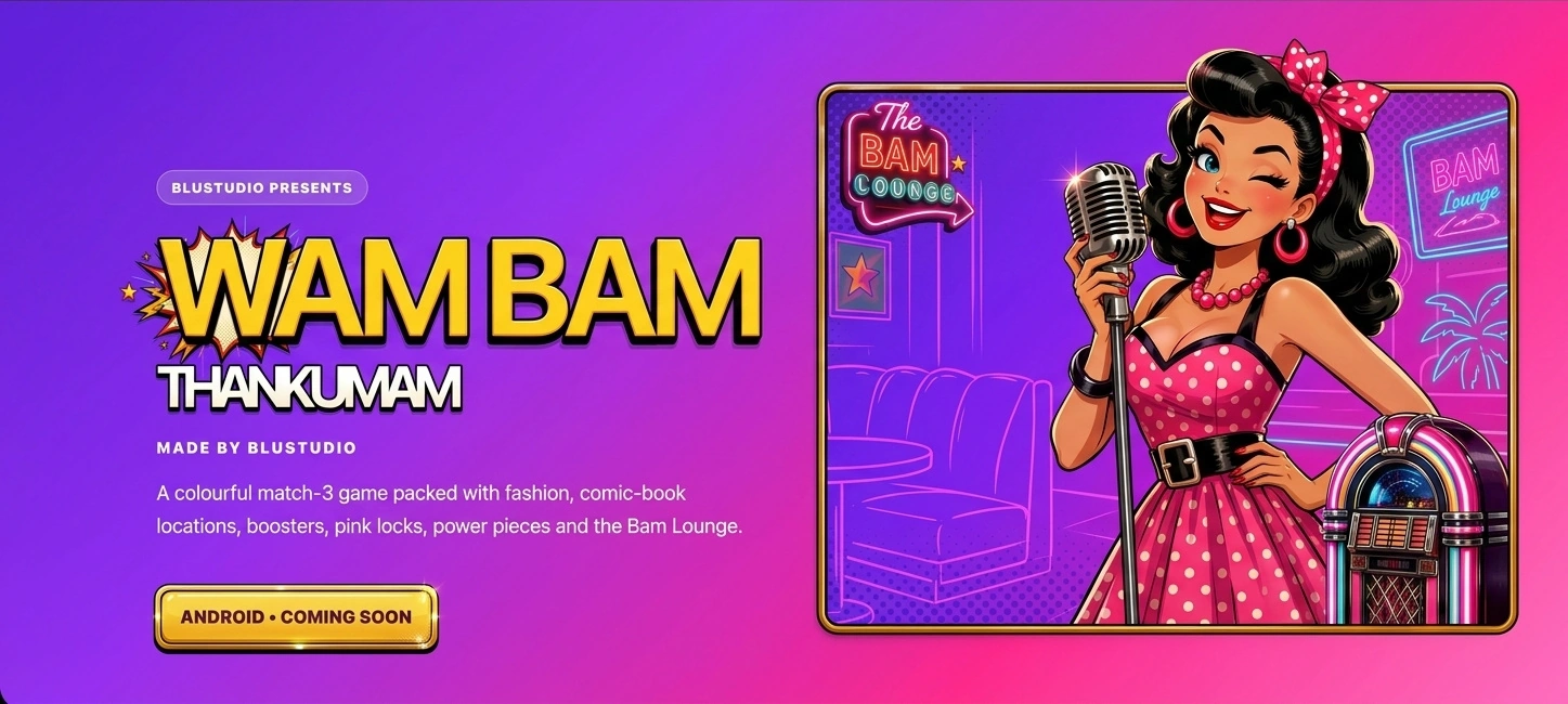 Wam Bam Thank U Mam by BluStudio, featuring the Bam Lounge singer and jukebox